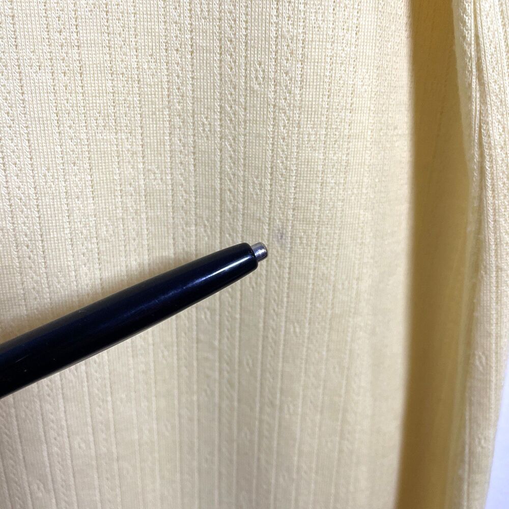 By Anthropologie Women's Ribbed Knit Maxi Dress Yellow Medium Stretchy Casual - Picture 8 of 8